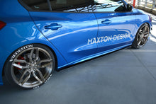 Laden Sie das Bild in den Galerie-Viewer, Maxton Design Seitenschweller Ansatz passend für Ford Focus ST / ST-Line Mk4 schwarz Hochglanz