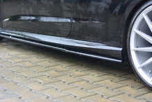 Laden Sie das Bild in den Galerie-Viewer, Maxton Design Seitenschweller Ansatz passend für Audi S3 / A3 S-Line 8V / 8V FL Hatchback schwarz Hochglanz