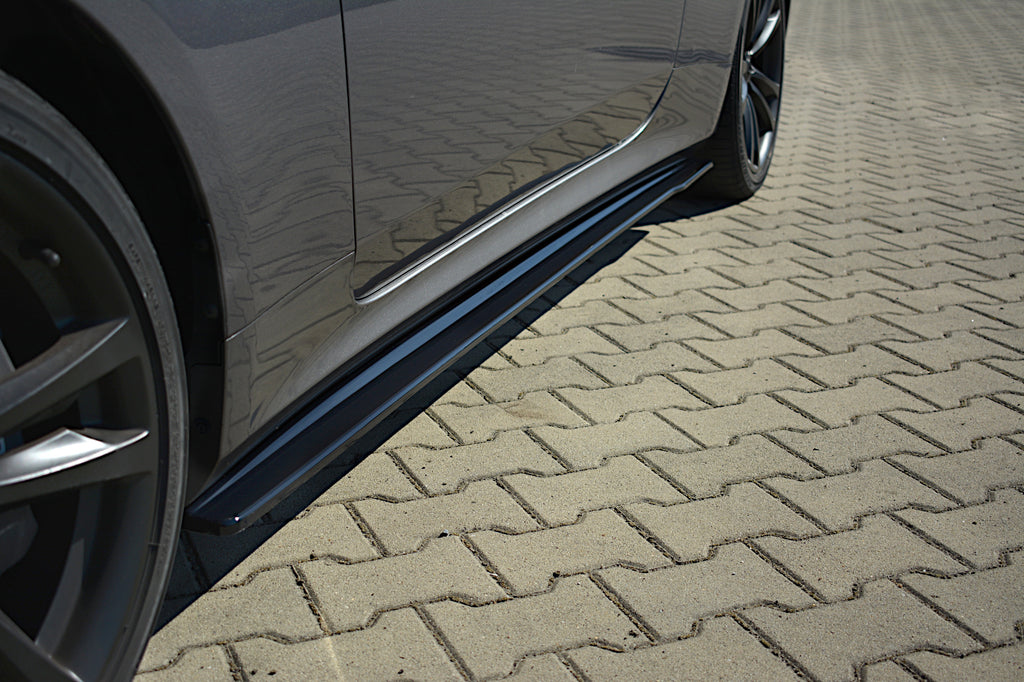 Maxton Design Seitenschweller Ansatz passend für HYUNDAI GENESIS COUPE MK.1 schwarz Hochglanz