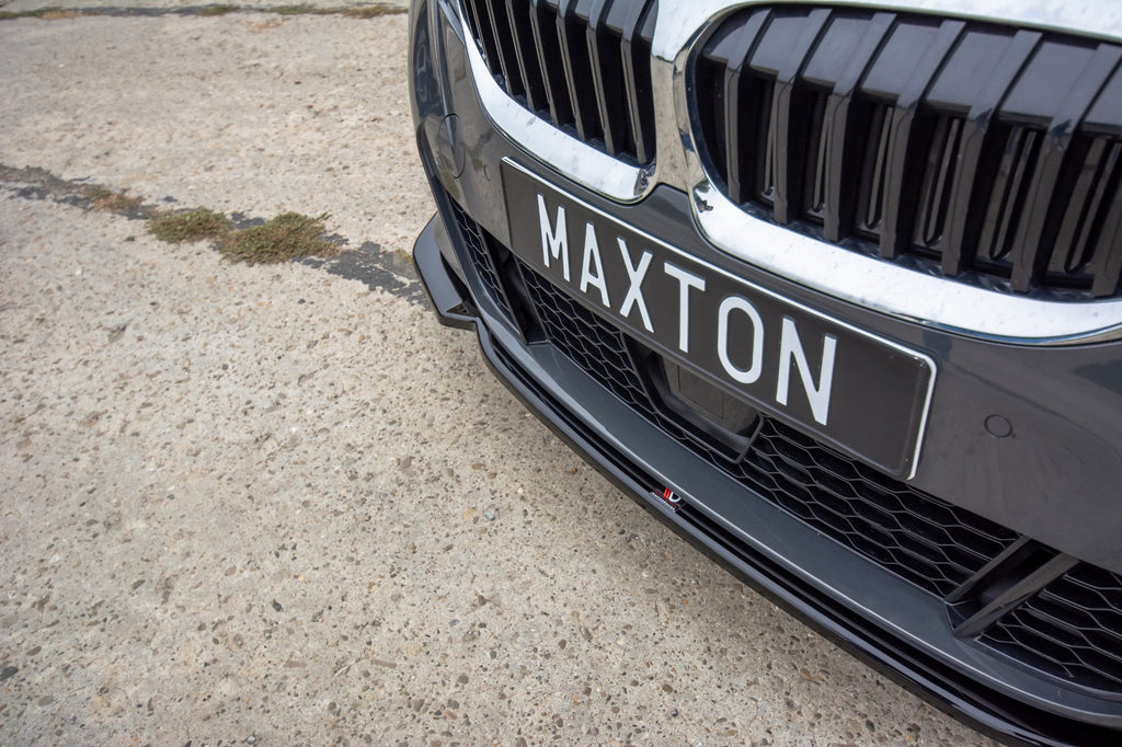 Maxton Design Front Ansatz passend für V.2 BMW 3er G20 M Paket schwarz Hochglanz