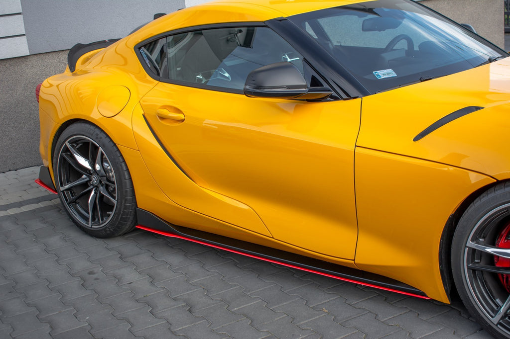Maxton Design Heck Ansatz Flaps Diffusor passend für V.2 Toyota Supra Mk5