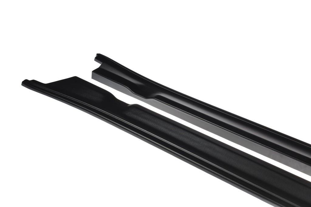 Maxton Design Seitenschweller Ansatz passend für NISSAN GT-R vor Facelift COUPE (R35-SERIES) schwarz Hochglanz