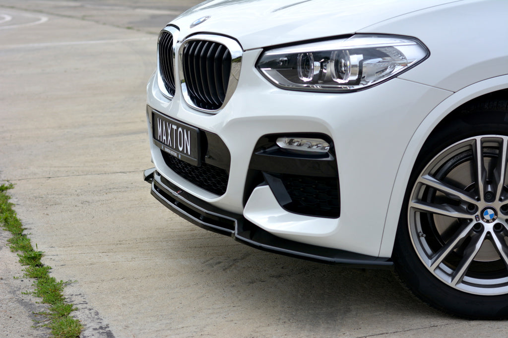 Maxton Design Front Ansatz passend für V.1 BMW X3 G01 M Paket schwarz Hochglanz