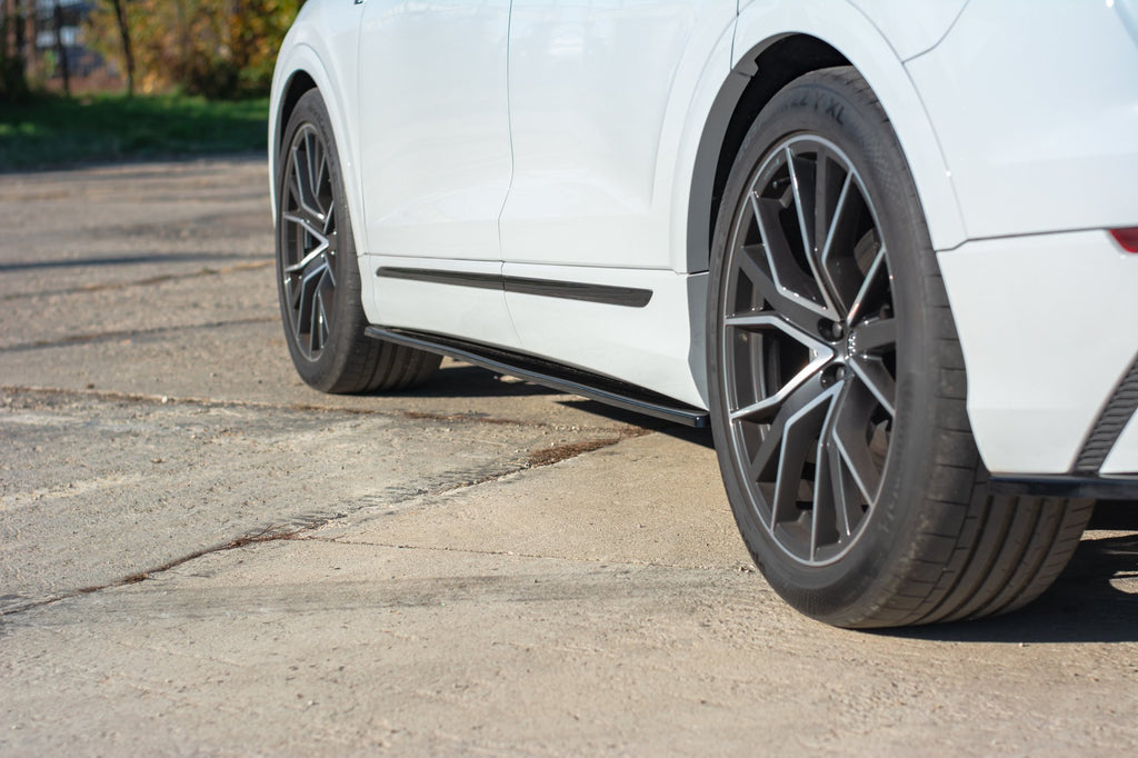 Maxton Design Seitenschweller Ansatz passend für Audi Q8 S-line schwarz Hochglanz