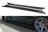 Maxton Design Seitenschweller Ansatz passend für NISSAN GT-R vor Facelift COUPE (R35-SERIES) schwarz Hochglanz