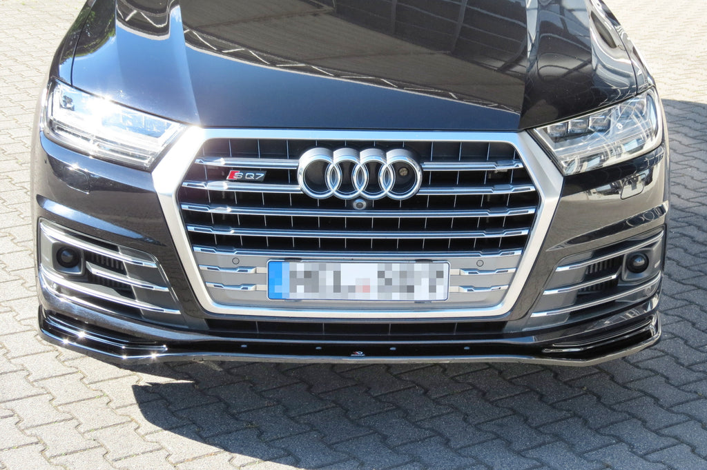 Maxton Design Front Ansatz passend für Audi SQ7 / Q7 S-Line Mk.2 schwarz Hochglanz