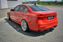 Laden Sie das Bild in den Galerie-Viewer, Maxton Design Seitenschweller Ansatz passend für V.1 BMW M3 F80 schwarz Hochglanz