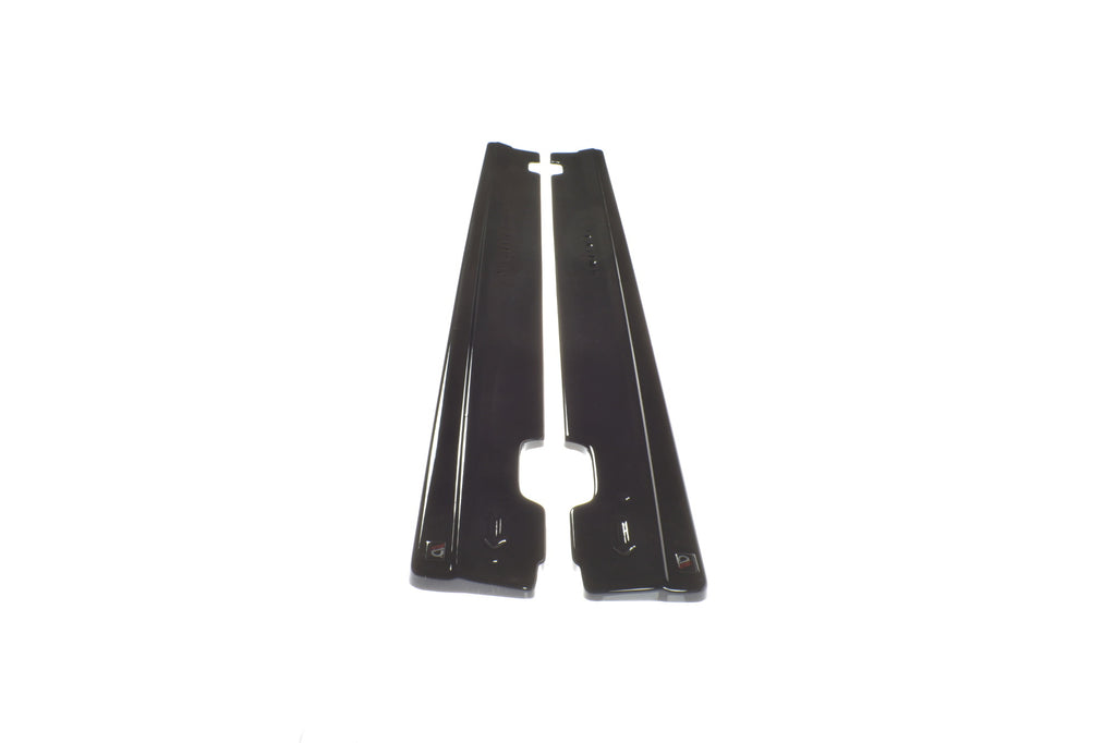 Maxton Design Seitenschweller Ansatz passend für V.1 Hyundai I30 N Mk3 Hatchback / Fastback schwarz Hochglanz