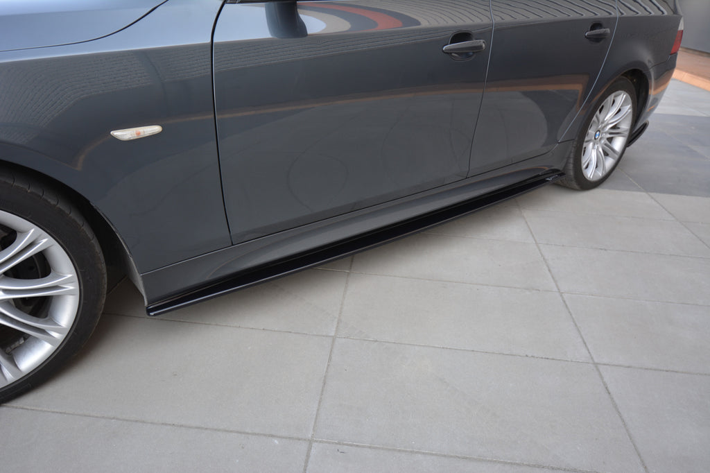 Maxton Design Seitenschweller Ansatz passend für BMW 5er E60/61 M Paket schwarz Hochglanz