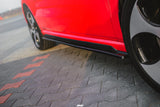 Maxton Design Seitenschweller Ansatz passend für  VOLKSWAGEN POLO MK5 GTI 6R vor Facelift schwarz Hochglanz