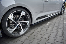 Laden Sie das Bild in den Galerie-Viewer, Maxton Design Seitenschweller Ansatz passend für Audi RS5 F5 Coupe schwarz Hochglanz