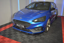 Laden Sie das Bild in den Galerie-Viewer, Maxton Design Front Ansatz passend für V.3 Ford Focus ST / ST-Line Mk4 schwarz Hochglanz
