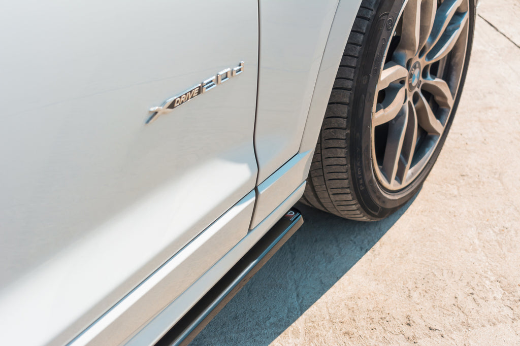 Maxton Design Seitenschweller Ansatz passend für BMW X3 F25 M-Paket Facelift schwarz Hochglanz