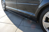 Maxton Design Seitenschweller Ansatz passend für Audi A3 Sportback 8P / 8P Facelift schwarz Hochglanz