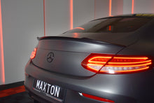 Laden Sie das Bild in den Galerie-Viewer, Maxton Design Spoiler CAP passend für MERCEDES- BENZ C-KLASSE W205 COUPE AMG-LINE schwarz Hochglanz