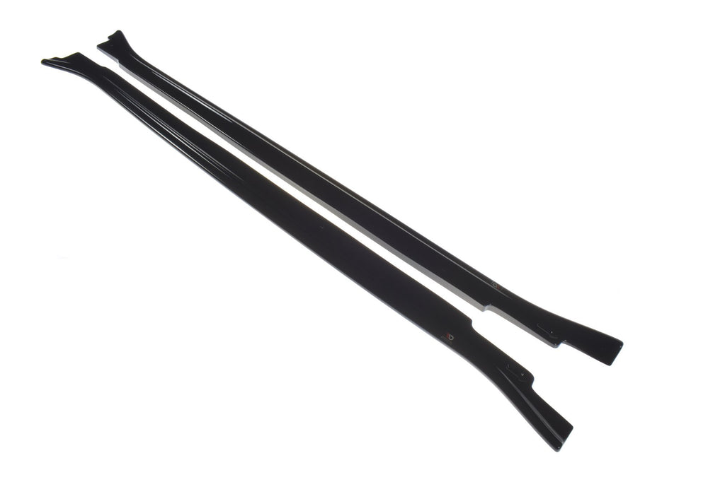 Maxton Design Seitenschweller Ansatz passend für BMW X5 E70 Facelift M Paket schwarz Hochglanz