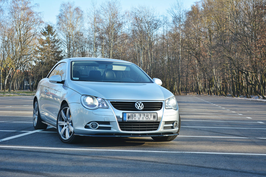 Maxton Design Seitenschweller Ansatz passend für VW EOS schwarz Hochglanz