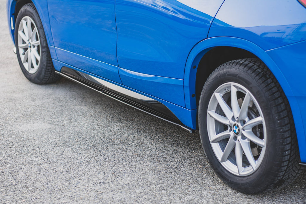 Maxton Design Seitenschweller Ansatz passend für BMW X2 F39 M-Paket schwarz Hochglanz