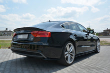 Laden Sie das Bild in den Galerie-Viewer, Maxton Design Seitenschweller Ansatz passend für Audi S5 / A5 / A5 S-Line 8T / 8T FL Sportback schwarz Hochglanz