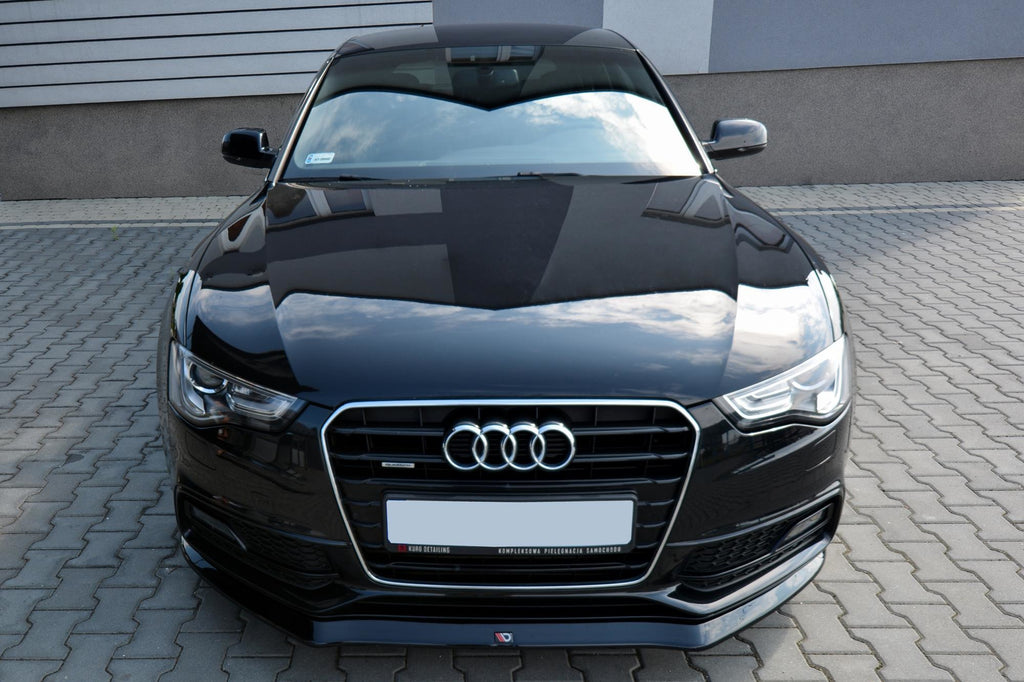 Maxton Design Front Ansatz passend für V.1 Audi S5 / A5 S-Line 8T FL schwarz Hochglanz