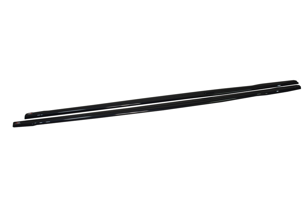 Maxton Design Seitenschweller Ansatz passend für V.2. BMW 1er F20/F21 M-POWER FACELIFT schwarz Hochglanz