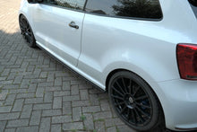 Laden Sie das Bild in den Galerie-Viewer, Maxton Design Seitenschweller Ansatz passend für VOLKSWAGEN POLO MK5 R WRC schwarz Hochglanz