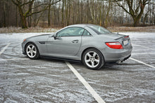 Laden Sie das Bild in den Galerie-Viewer, Maxton Design Seitenschweller Ansatz passend für Mercedes SLK R172 schwarz Hochglanz