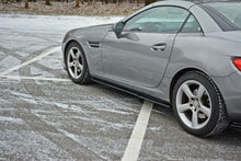 Laden Sie das Bild in den Galerie-Viewer, Maxton Design Seitenschweller Ansatz passend für Mercedes SLK R172 schwarz Hochglanz