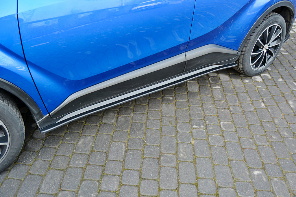 Maxton Design Seitenschweller Ansatz passend für TOYOTA C-HR  schwarz Hochglanz