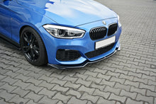 Laden Sie das Bild in den Galerie-Viewer, Maxton Design Front Ansatz passend für V.2 BMW 1er F20/F21 M-Power schwarz Hochglanz