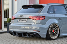 Laden Sie das Bild in den Galerie-Viewer, Ingo Noak Gefräßter Heckansatz  mit Finnen für Audi RS3, 8V, Facelift
