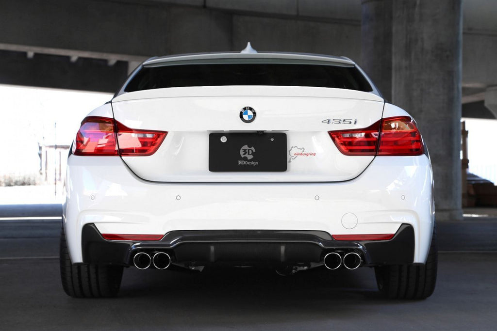 3DDesign Carbon Diffusor für BMW 4er F32 F36 mit M-Paket mit Duplex AGA (435i)