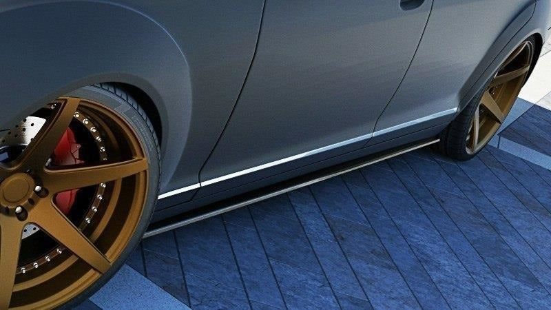 Maxton Design Seitenschweller Ansatz passend für MERCEDES S-KLASSE W221 LONG schwarz Hochglanz