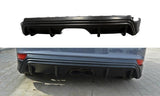 Maxton Design Diffusor Heck Ansatz passend für Ford Focus ST Mk3 FL (RS-Look) schwarz Hochglanz