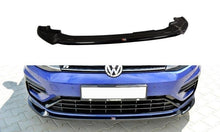 Laden Sie das Bild in den Galerie-Viewer, Maxton Design Front Ansatz passend für v.3 VW GOLF 7 R Facelift schwarz Hochglanz