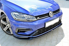 Laden Sie das Bild in den Galerie-Viewer, Maxton Design Front Ansatz passend für v.3 VW GOLF 7 R Facelift schwarz Hochglanz