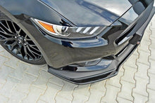 Laden Sie das Bild in den Galerie-Viewer, Maxton Design Front Ansatz passend für Ford Mustang GT Mk6 schwarz Hochglanz