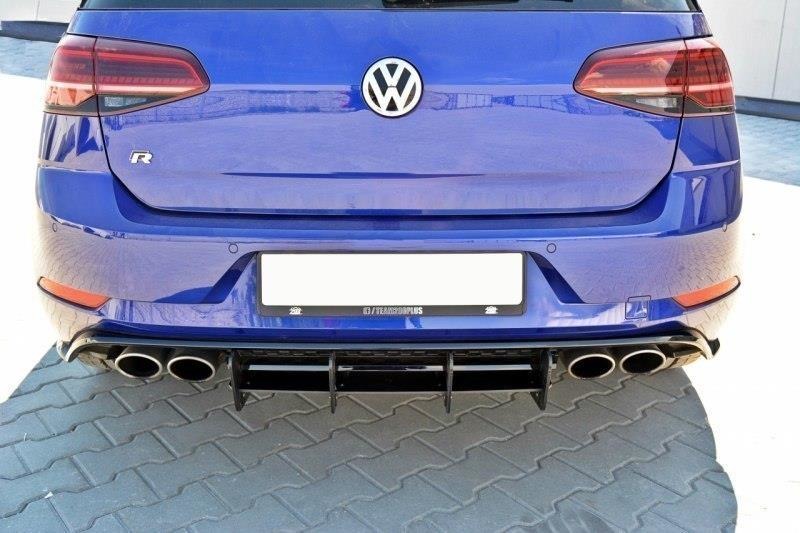 Maxton Design Diffusor Heck Ansatz passend für Heckschürze passend für VW GOLF 7 R FL