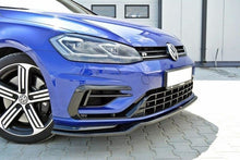 Laden Sie das Bild in den Galerie-Viewer, Maxton Design Front Ansatz passend für v.3 VW GOLF 7 R Facelift schwarz Hochglanz