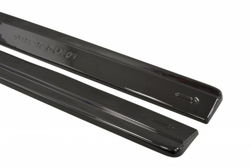 Maxton Design Seitenschweller Ansatz passend für Ford Mustang GT Mk6 schwarz Hochglanz