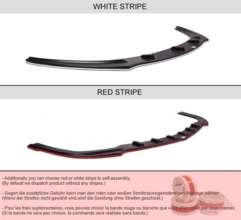 Maxton Design Front Ansatz passend für BMW 6er E63 / E64 (vor Facelift) V.2 schwarz Hochglanz