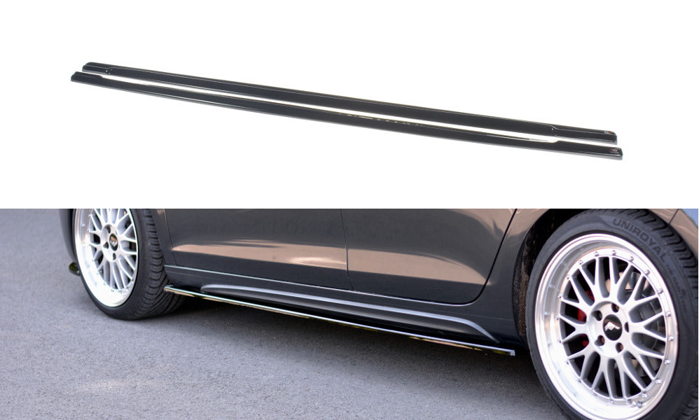 Maxton Design Seitenschweller Ansatz passend für VW GOLF 6 GTI/ GTD schwarz Hochglanz