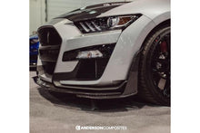 Laden Sie das Bild in den Galerie-Viewer, Anderson Composites Carbon erweiterte Frontsplitter für Ford Shelby Gt500 2020 Style GT500