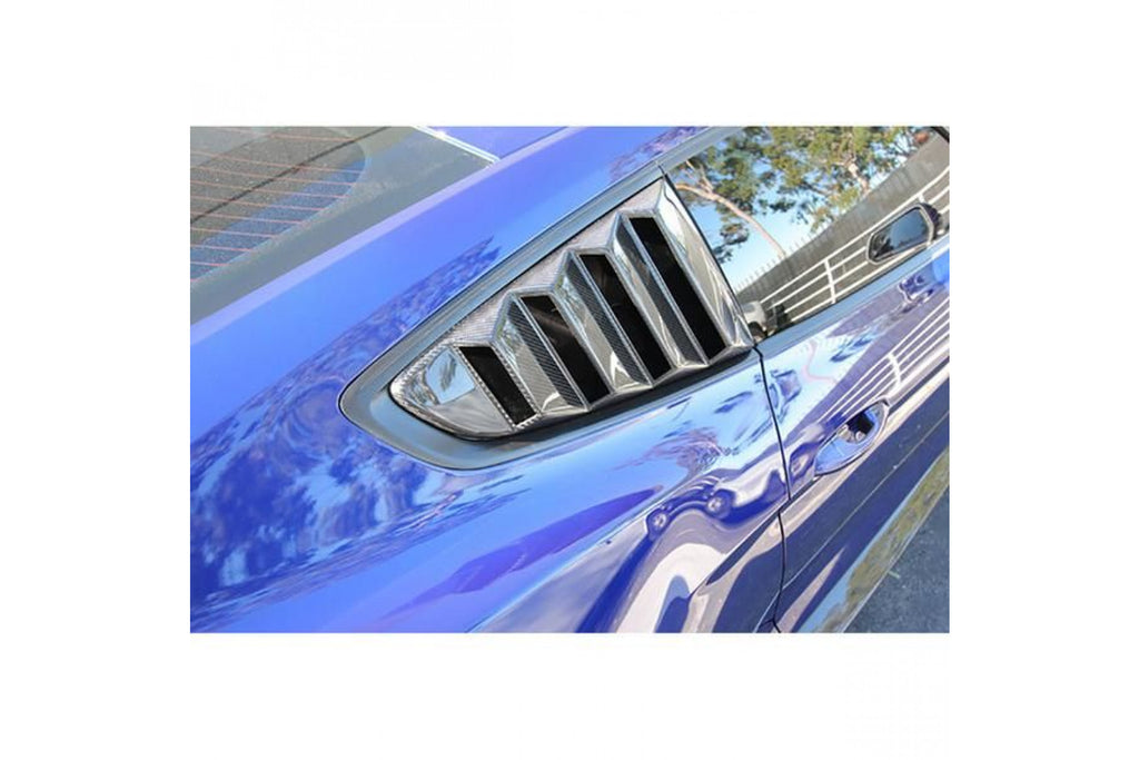 Anderson Composites Carbon belüftete Seitenfensterlamellen (Paar) Type-Vented für Ford Mustang 2015-2018