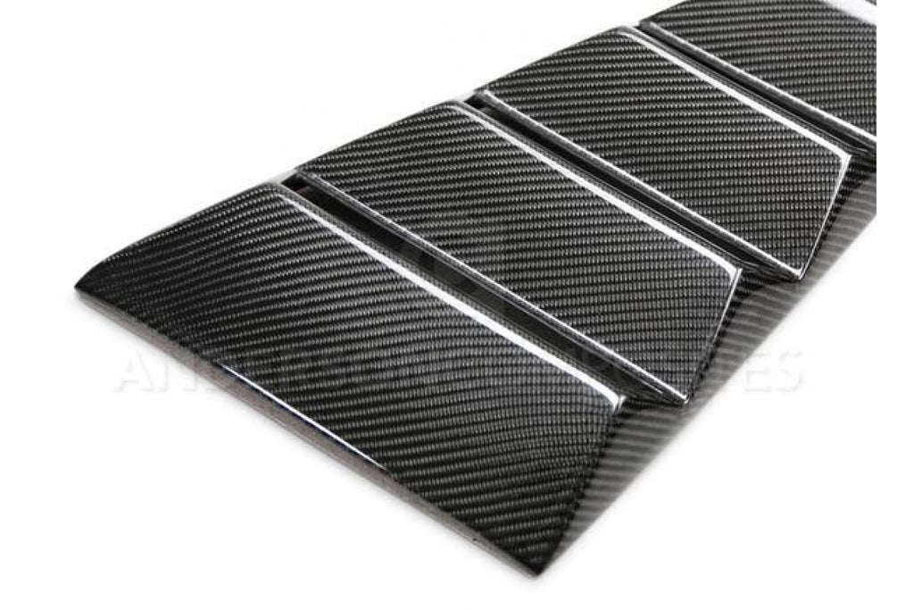 Anderson Composites Carbon belüftete Seitenfensterlamellen (Paar) Type-Vented für Ford Mustang 2015-2018