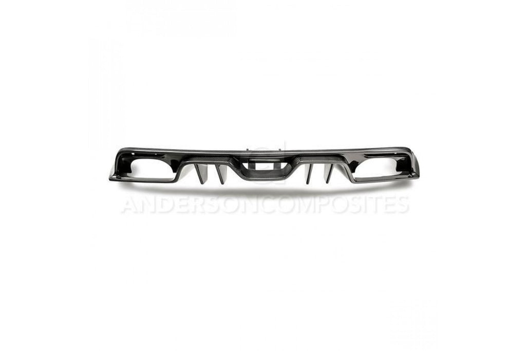 Anderson Composites Carbon Heckdiffusor Quad-Tip-Auspuff für Ford Mustang Ecoboost und GT 2015-2017