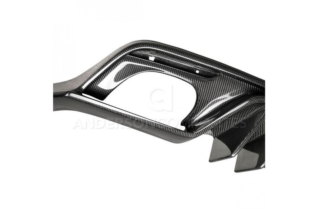 Anderson Composites Carbon Heckdiffusor Quad-Tip-Auspuff für Ford Mustang Ecoboost und GT 2015-2017