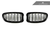 AutoTecknic Glazing Black Doppellamellen Kühlergrill für F10
