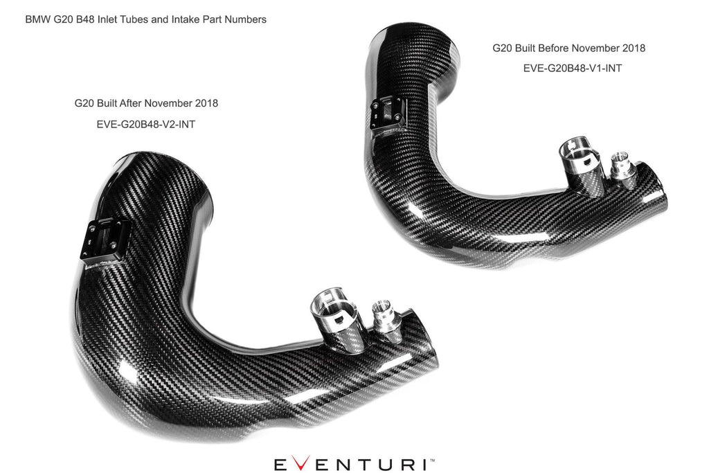 Eventuri Carbon Ansaugsystem für BMW 3er G20 G21 B48 gebaut nach November 2018