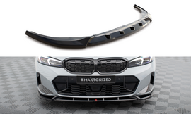 Maxton Design Front Ansatz V.1 für BMW 3er M340i / M-Paket G20 / G21 Facelift schwarz Hochglanz